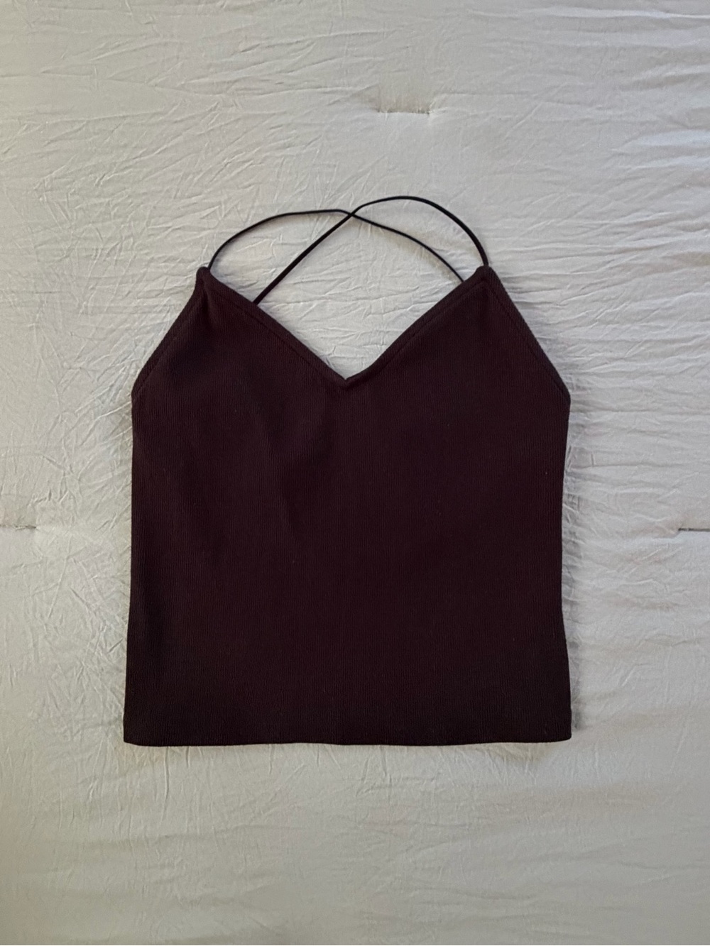 American Eagle Outfitters Black Cross-Strap Top